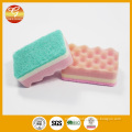 Kitchen cleaning sponge with scouring pad